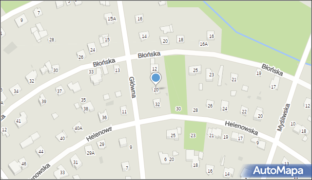 Podkowa Leśna, Główna, 10, mapa Podkowa Leśna