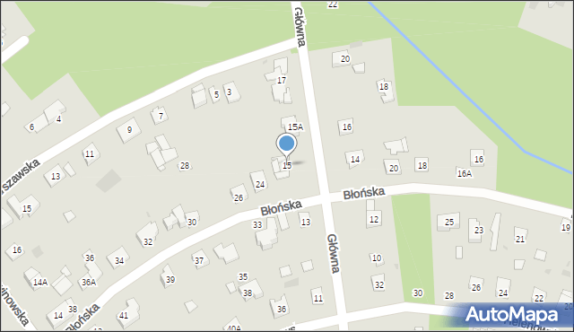 Podkowa Leśna, Główna, 15, mapa Podkowa Leśna