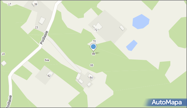 Podlasie, Główna, 68, mapa Podlasie