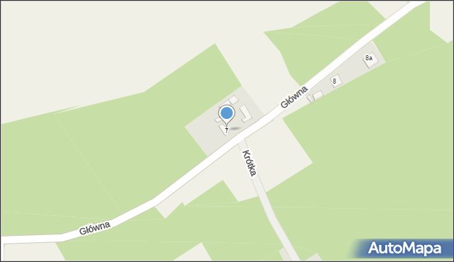 Podlasie, Główna, 7, mapa Podlasie