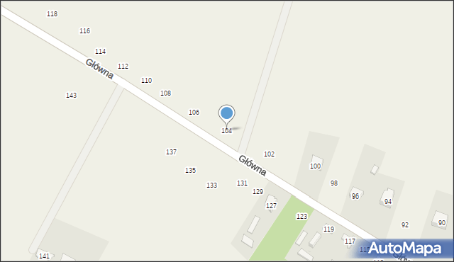 Podlesie, Główna, 104, mapa Podlesie