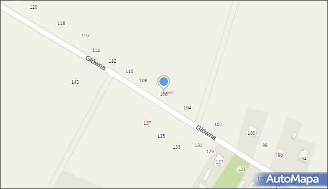 Podlesie, Główna, 106, mapa Podlesie