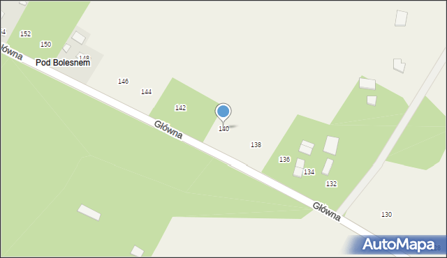 Podlesie, Główna, 140, mapa Podlesie