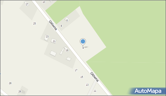 Podlesie, Główna, 4, mapa Podlesie