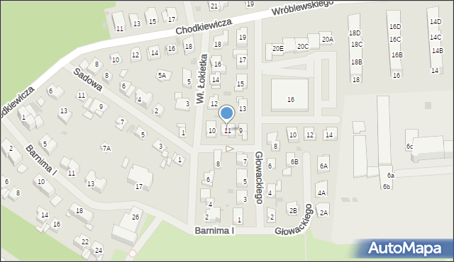 Police, Głowackiego Wojciecha, 11, mapa Police