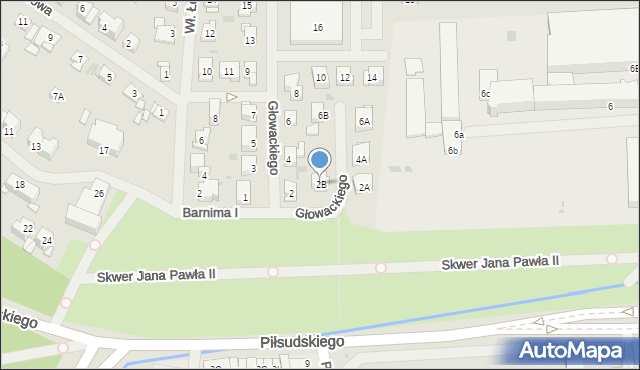 Police, Głowackiego Wojciecha, 2B, mapa Police