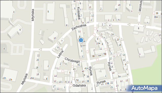 Polkowice, Głogowska, 5, mapa Polkowice