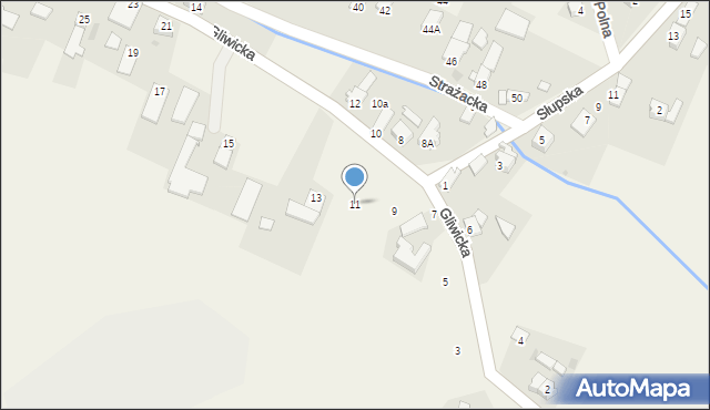 Poniszowice, Gliwicka, 11, mapa Poniszowice