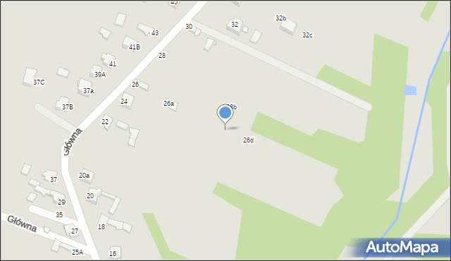 Poręba, Główna, 26c, mapa Poręba