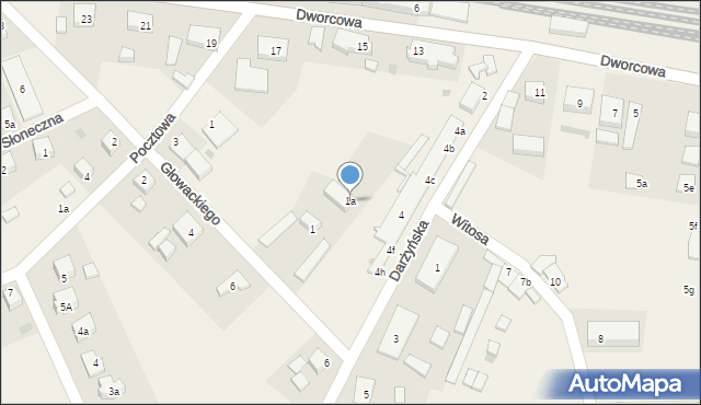 Potęgowo, Głowackiego, 1a, mapa Potęgowo