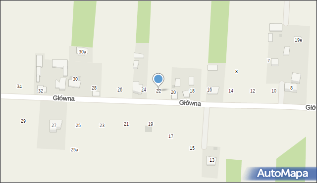 Powązki, Główna, 22, mapa Powązki