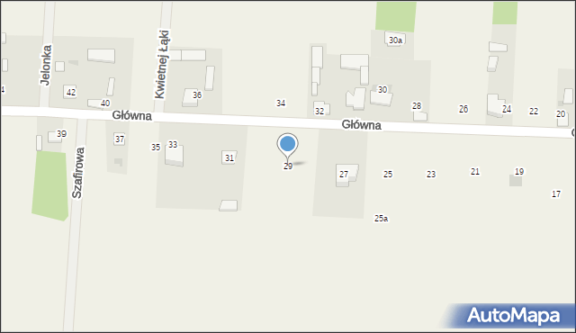 Powązki, Główna, 29, mapa Powązki