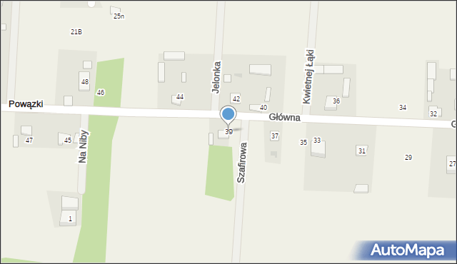 Powązki, Główna, 39, mapa Powązki