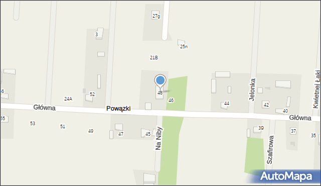 Powązki, Główna, 48, mapa Powązki
