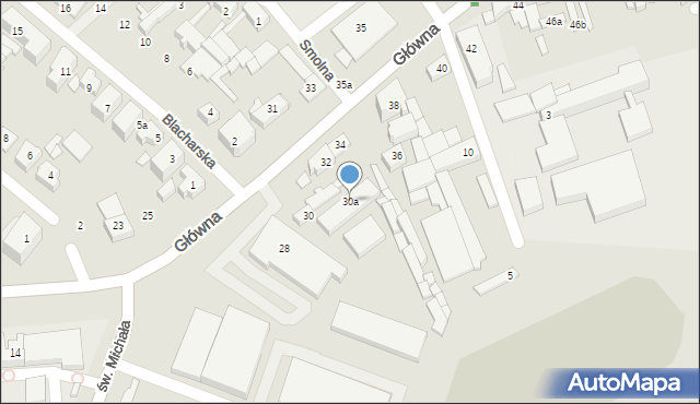 Poznań, Główna, 30a, mapa Poznania