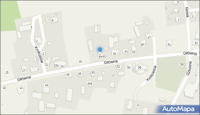 Pruchna, Główna, 37, mapa Pruchna