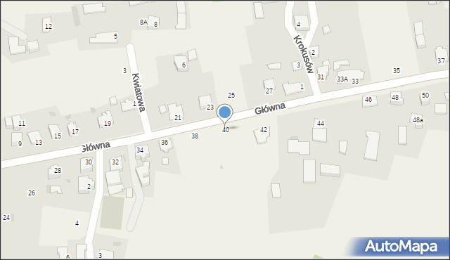 Pruchna, Główna, 40, mapa Pruchna