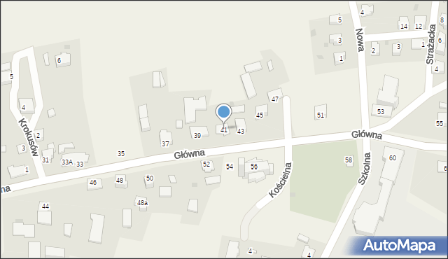 Pruchna, Główna, 41, mapa Pruchna