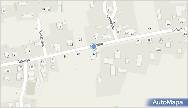 Pruchna, Główna, 42, mapa Pruchna