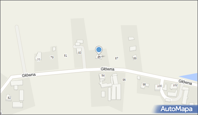 Pruchna, Główna, 85, mapa Pruchna