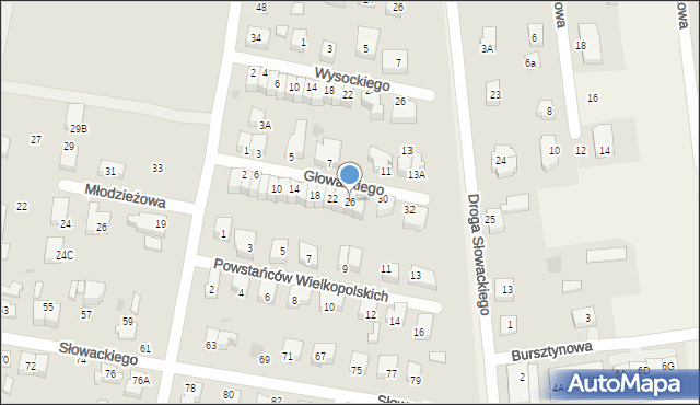 Pruszcz Gdański, Głowackiego Bartosza, 26, mapa Pruszcz Gdański
