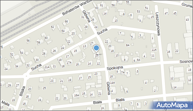 Pruszków, Główna, 25, mapa Pruszków