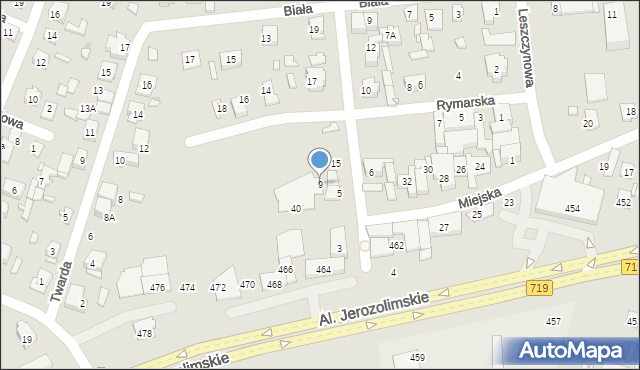 Pruszków, Główna, 9, mapa Pruszków