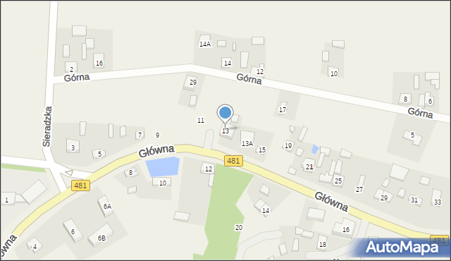 Pruszków, Główna, 13, mapa Pruszków