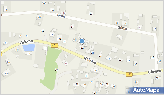 Pruszków, Główna, 21, mapa Pruszków