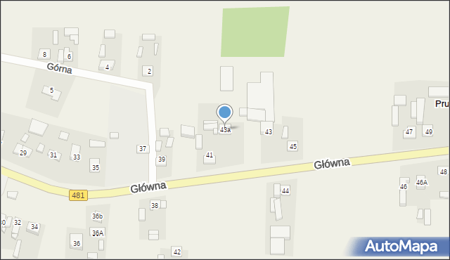 Pruszków, Główna, 43a, mapa Pruszków