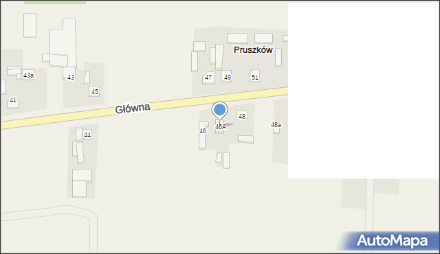 Pruszków, Główna, 46A, mapa Pruszków