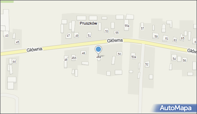 Pruszków, Główna, 48a, mapa Pruszków