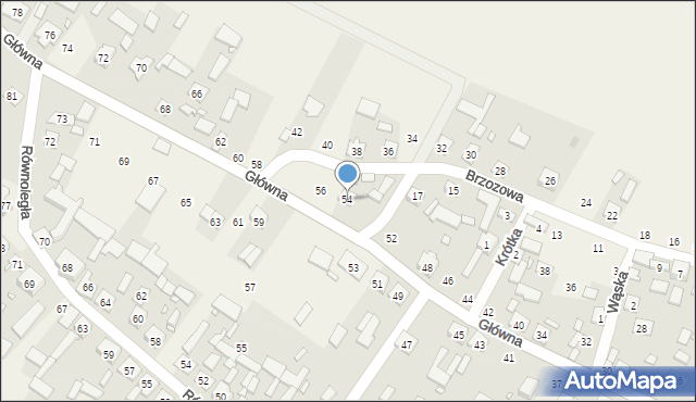 Przedmość, Główna, 54, mapa Przedmość
