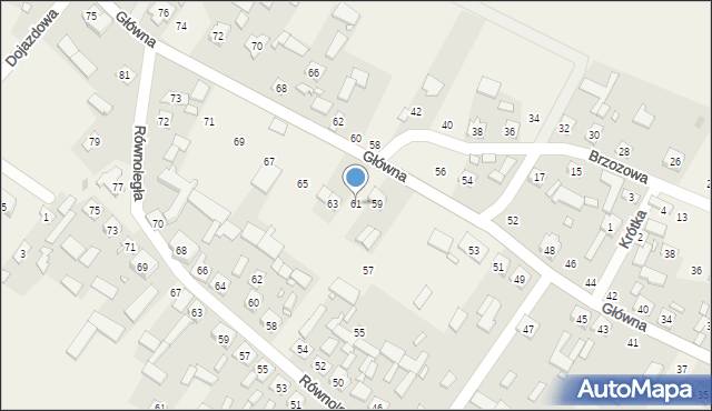 Przedmość, Główna, 61, mapa Przedmość