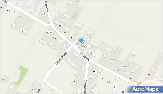 Przedmość, Główna, 80, mapa Przedmość