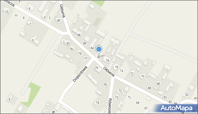 Przedmość, Główna, 82, mapa Przedmość