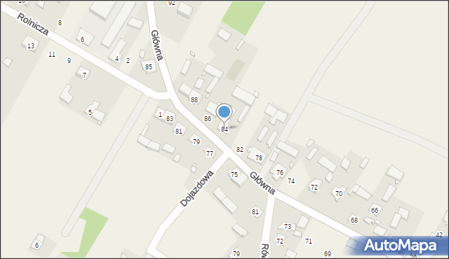 Przedmość, Główna, 84, mapa Przedmość