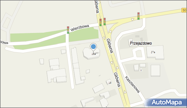 Przejazdowo, Główna, 18a, mapa Przejazdowo