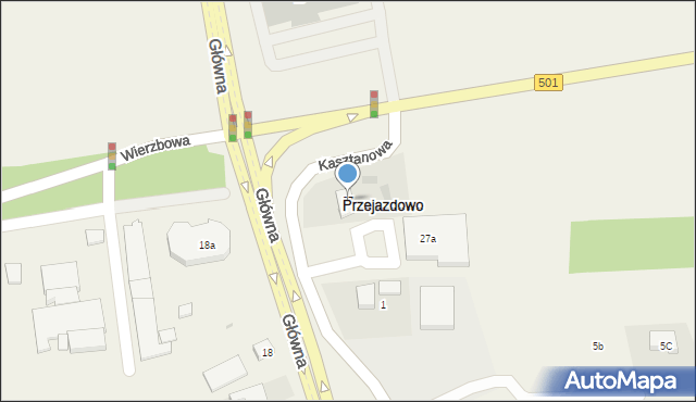 Przejazdowo, Główna, 27, mapa Przejazdowo
