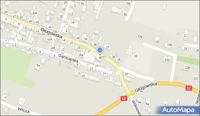 Przemków, Głogowska, 18, mapa Przemków