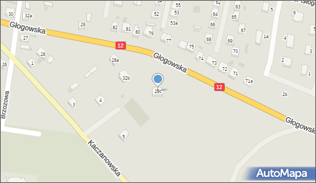 Przemków, Głogowska, 28c, mapa Przemków