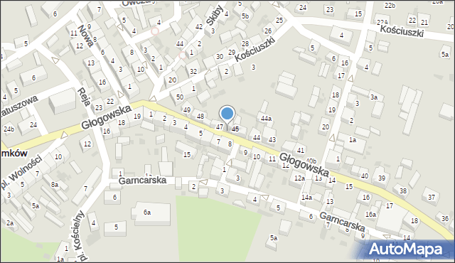 Przemków, Głogowska, 46, mapa Przemków