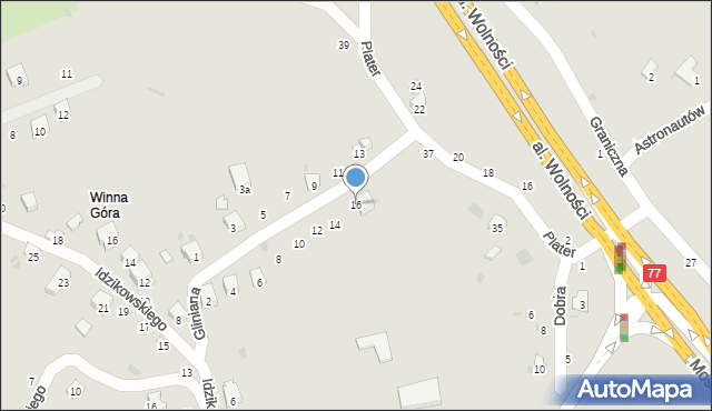 Przemyśl, Gliniana, 16, mapa Przemyśla