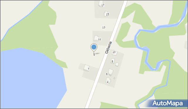 Przybradz, Główna, 9, mapa Przybradz