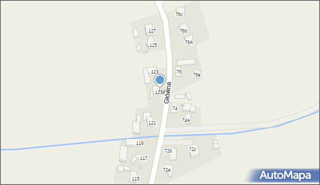 Przyłęk, Główna, 123a, mapa Przyłęk