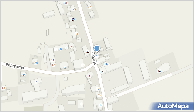 Przyłęk, Główna, 20, mapa Przyłęk