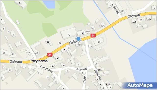 Przytoczna, Główna, 18, mapa Przytoczna