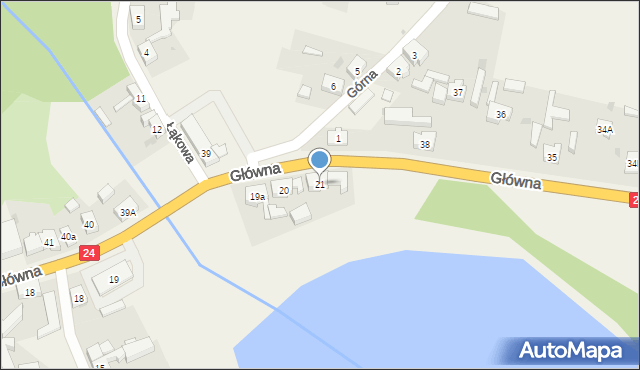 Przytoczna, Główna, 21, mapa Przytoczna