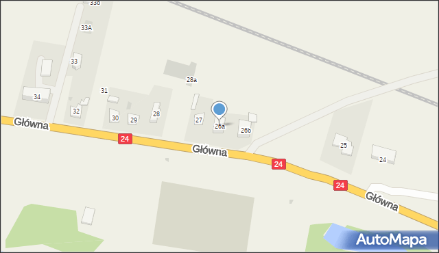 Przytoczna, Główna, 26a, mapa Przytoczna