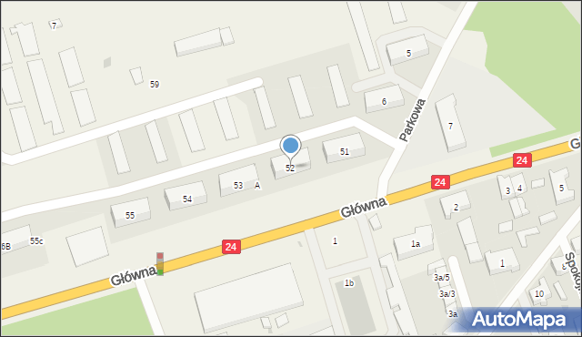 Przytoczna, Główna, 52, mapa Przytoczna